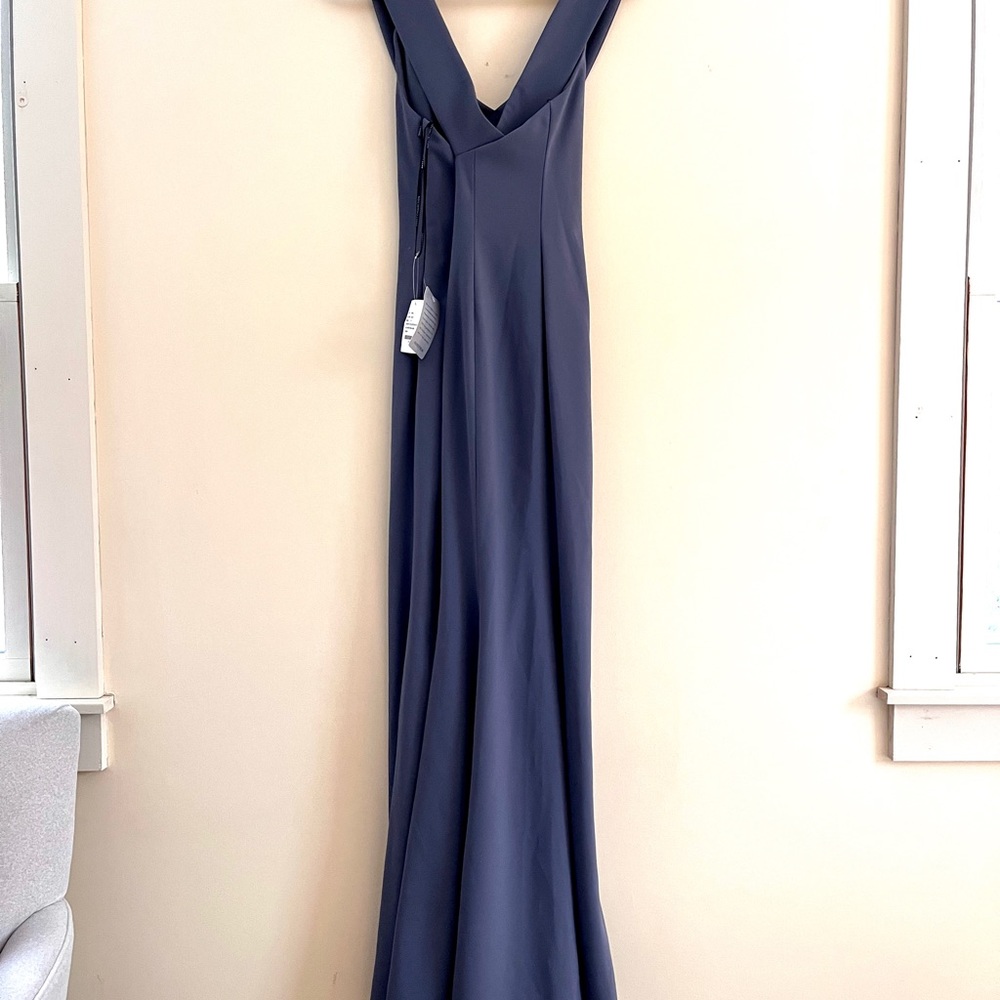 Dessy Collection Vivian Diamond Nordstrom Style 3012 Silverstone gown - Picture 3 of 12